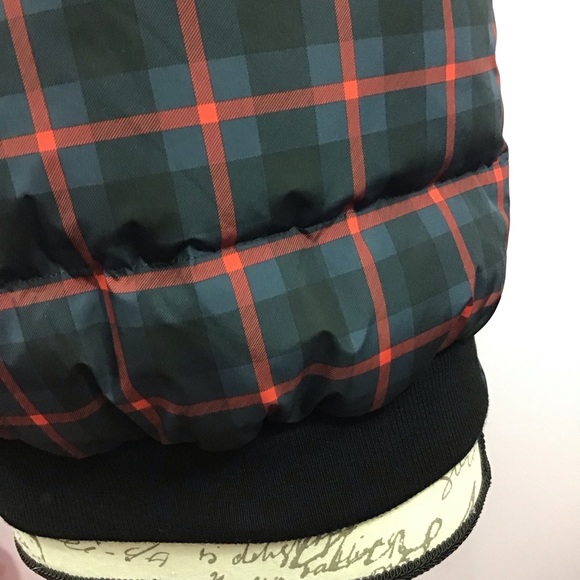 Coach Riley Plaid Puffer Hooded Vest Small . New without tag. - Picture 9 of 13
